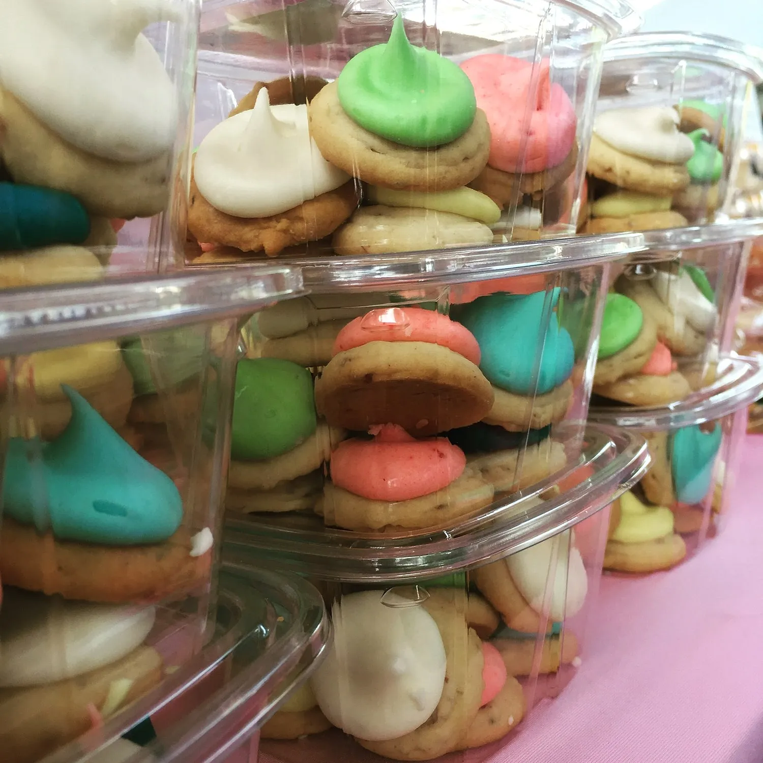 Boxes of Federal Bake Shop thumbprint cookies packed and ready to ship nationwide